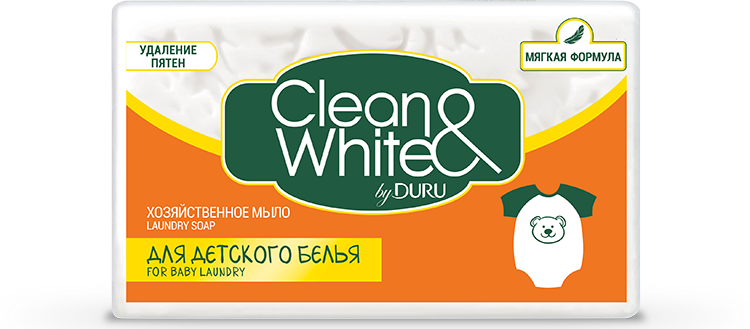 Мыло для стирки Clean&White Для детского белья